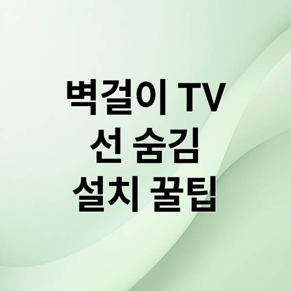 벽걸이 TV
선 숨김
설치 꿀팁 (벽걸이티비 선정리 선숨김 대구 시공)