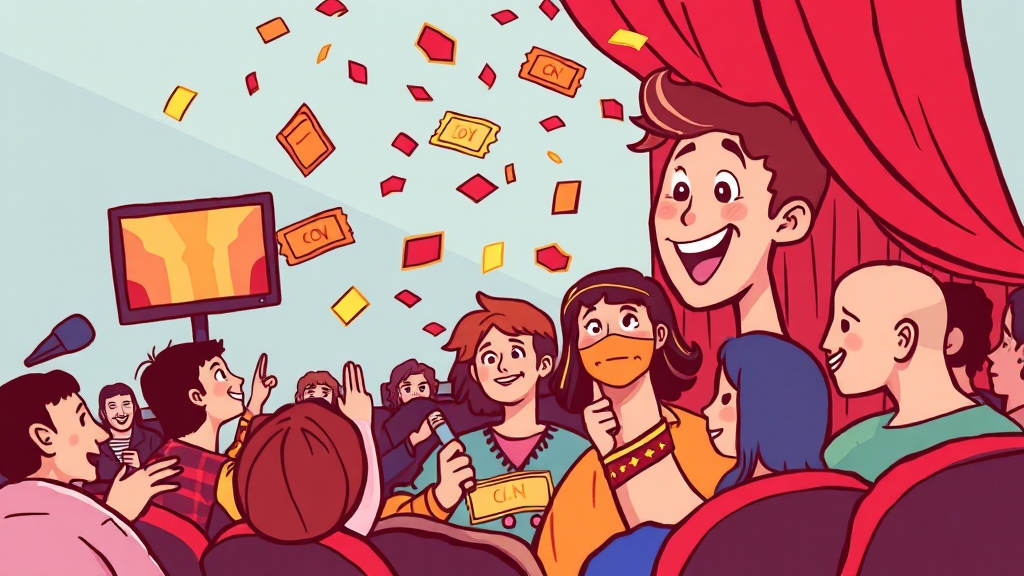 영화/공연 즐기기 (cartoon 스타일)
