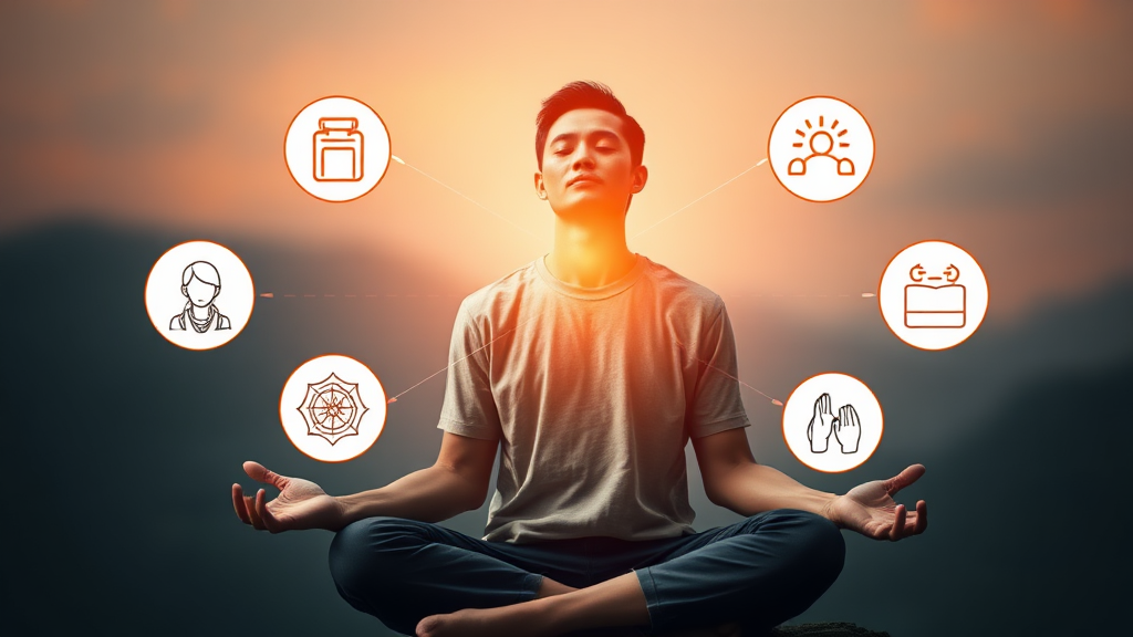 순간의 화를 다스리는 5가지 핵심 기술 (realistic 스타일)