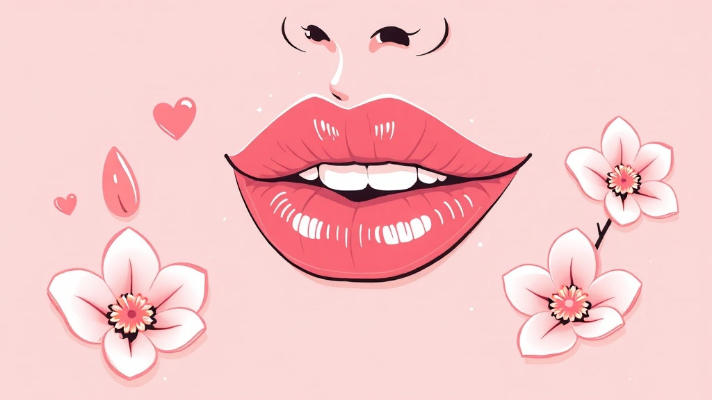 입술 주름 개선 다른 방법 (illustration 스타일)