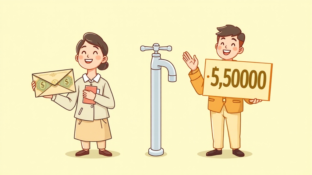 1차 vs 2차 지원금 비교 (illustration 스타일)