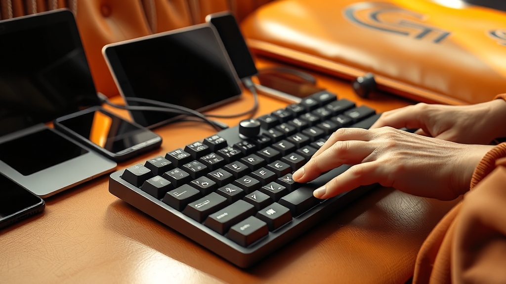 연결 방식 및 사용 편의성 (realistic 스타일)