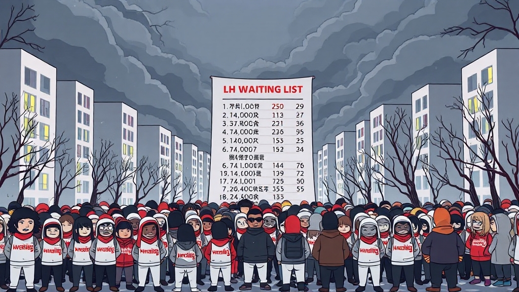 LH 임대주택, 왜 오래 걸릴까? (cartoon 스타일)