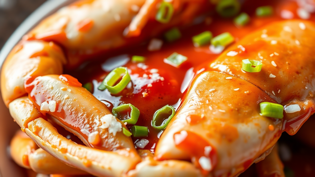 양념게장 버무리기