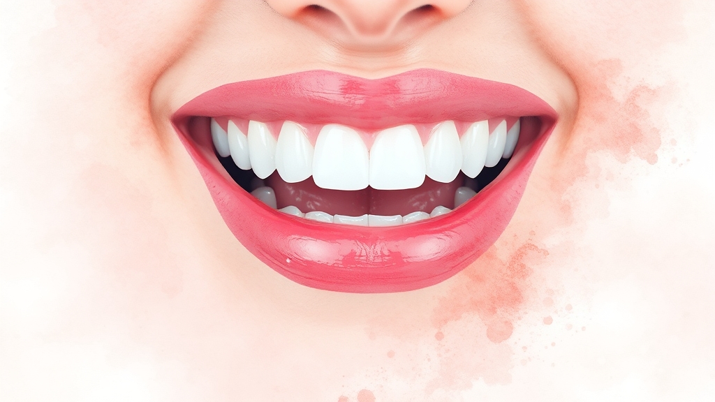 구강 유산균 효과와 원리 (watercolor 스타일)