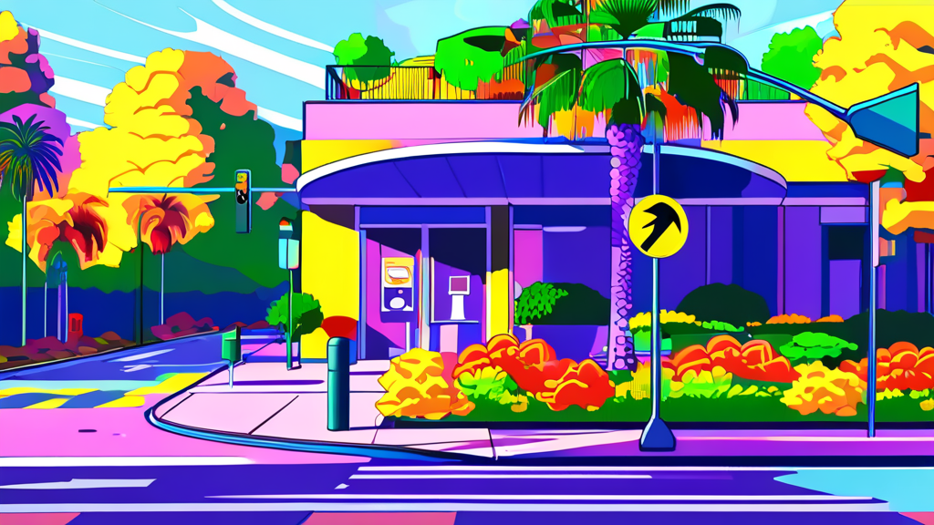 상황별 우회전 방법: 보행자, 차량 유무에 따른 통행 규칙 (cartoon 스타일)