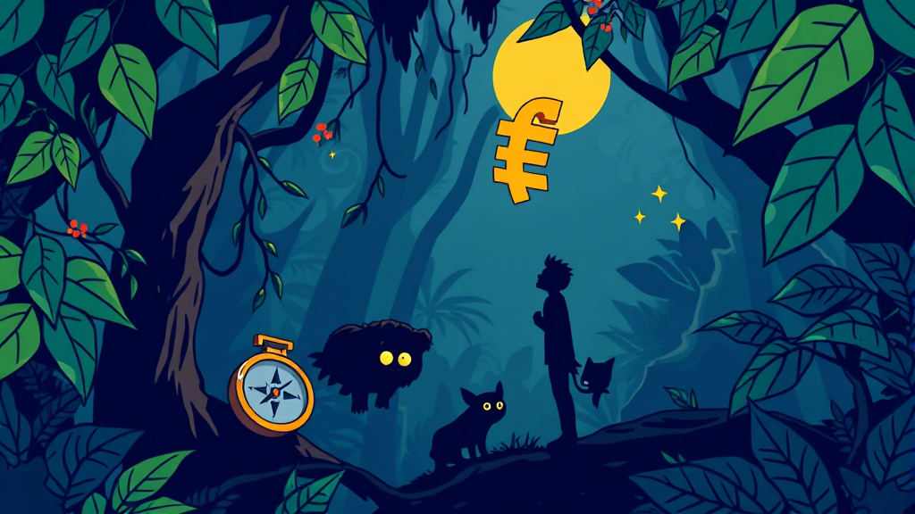 투자는 신중하게! 위험 신호 5가지🚨 3 투자는 정글 탐험과 같다? (cartoon 스타일)