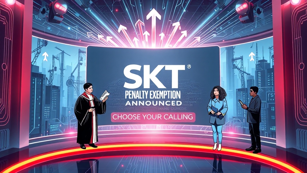 통신 시장 전망 (illustration 스타일)