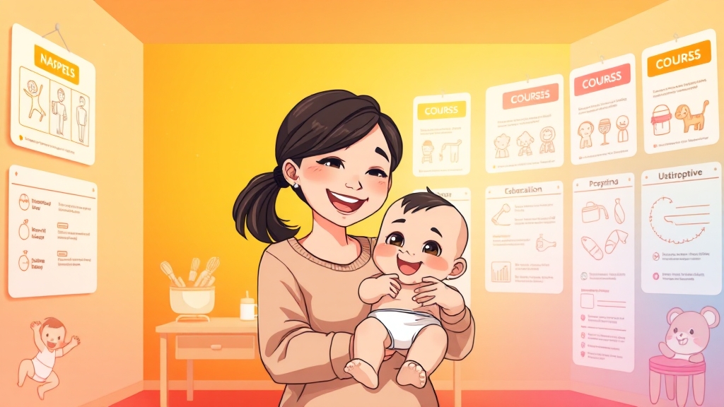 부모를 위한 필수 육아 교육 (cartoon 스타일)