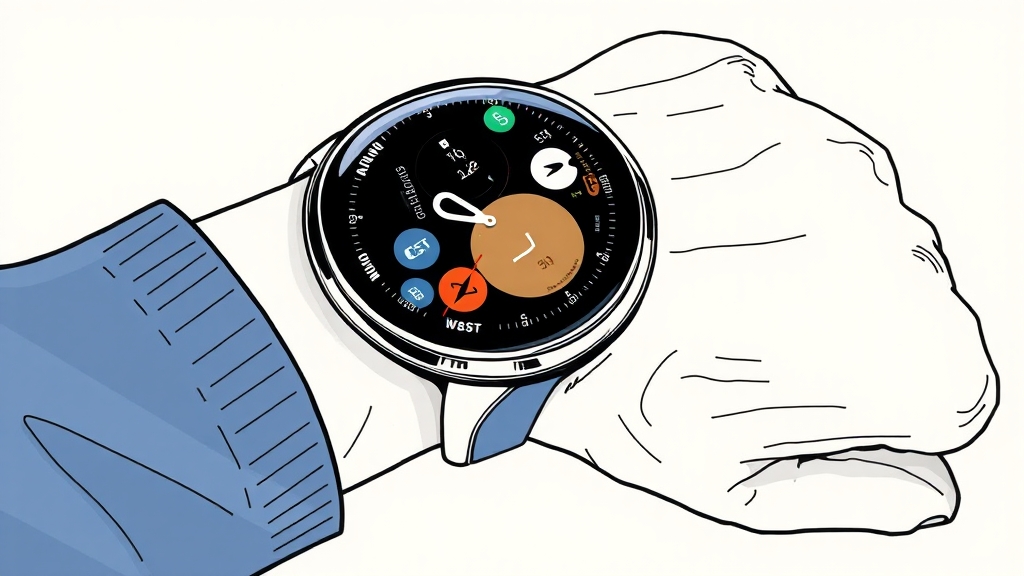 워치7 유용한 앱 활용법 (illustration 스타일)