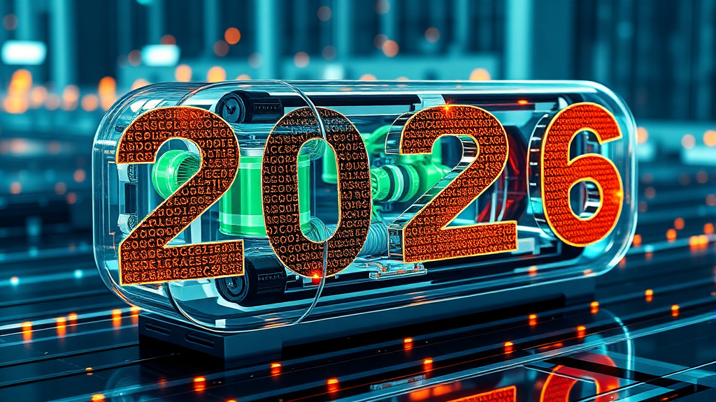 2차 전지 산업 전망과 인터배터리 2026의 의미 (realistic 스타일)