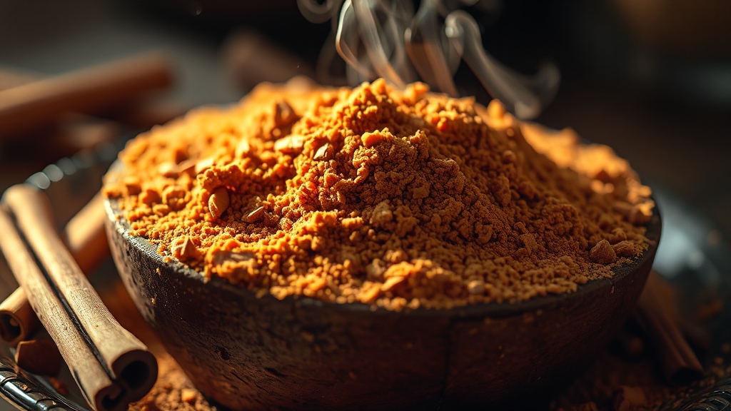 계피가루 & 꿀, 환상의 조합 (realistic 스타일)