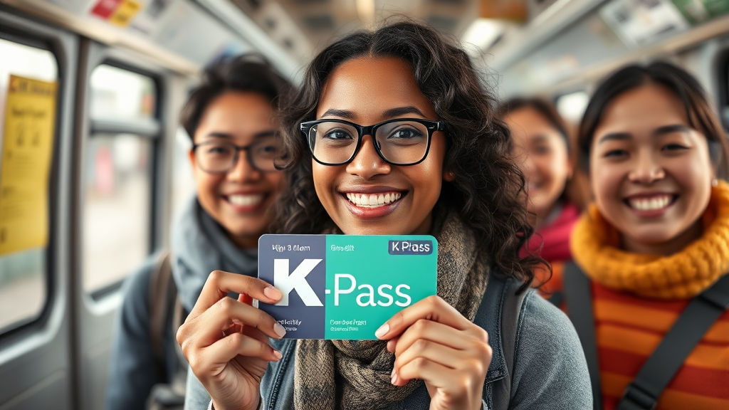 K패스 신청 자격 및 방법 (realistic 스타일)