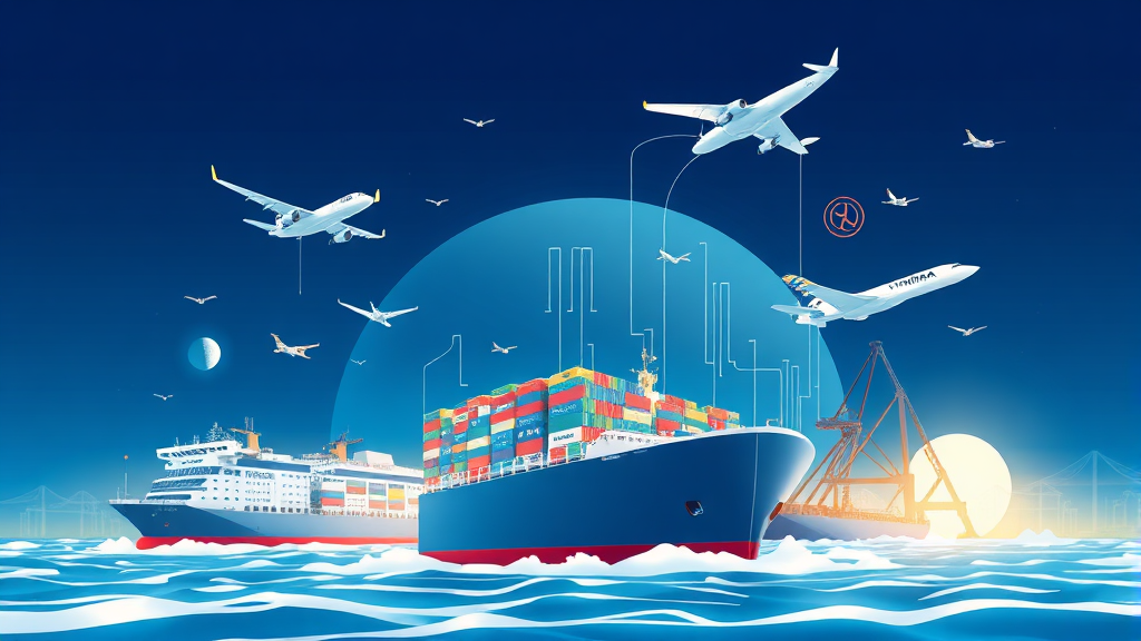 현대글로비스는 어떤 회사? (illustration 스타일)