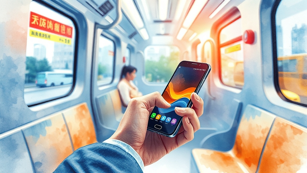 삼성페이 교통카드, 스마트 라이프의 시작! (watercolor 스타일)