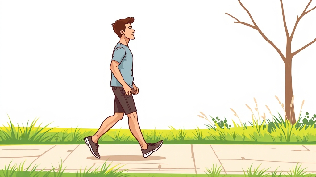 걷기, 자세가 중요! (cartoon 스타일)