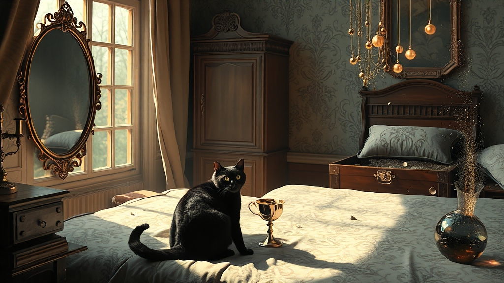 고양이 꿈 종류별 길흉 정리 (realistic 스타일)