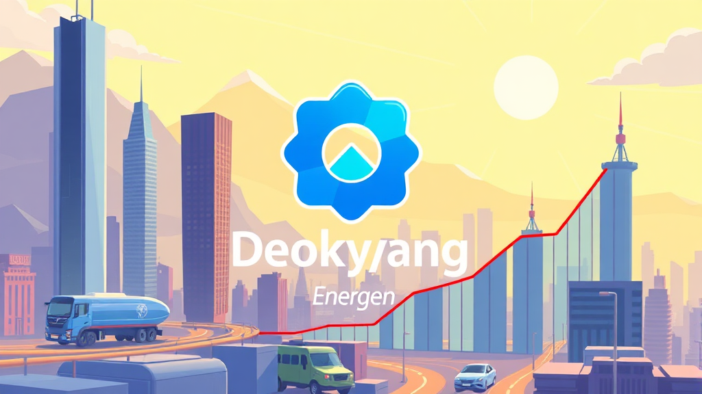 수소 산업 투자 핵심 및 덕양에너젠 강점 (cartoon 스타일)