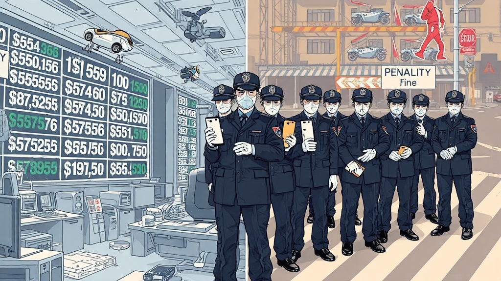 과태료 vs 범칙금, 무엇이 다를까요? (illustration 스타일)