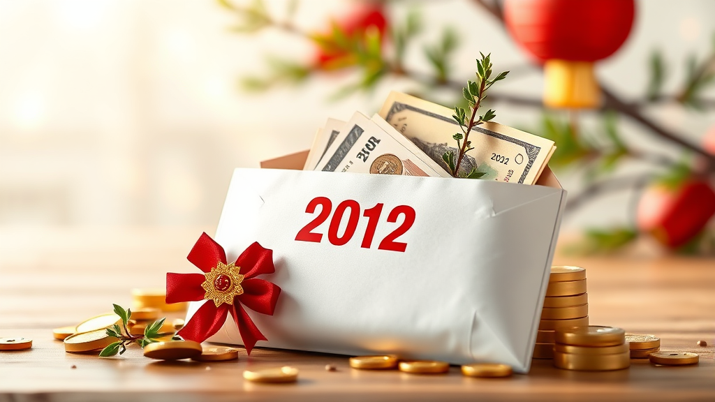 명절 세뱃돈, 용돈도 증여세 대상이 될 수 있어요 (realistic 스타일)