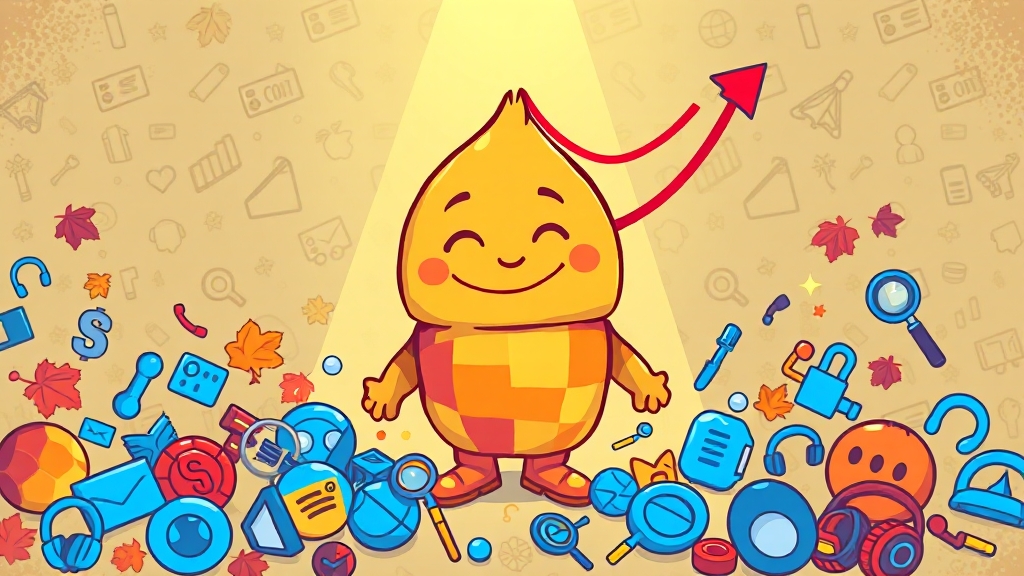 키워드 분석 도구 활용 (cartoon 스타일)