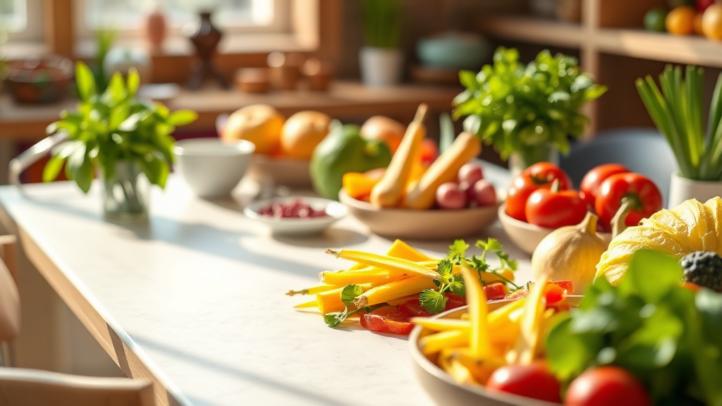 건강한 다이어트 식단, 어떻게 구성할까? (realistic 스타일)