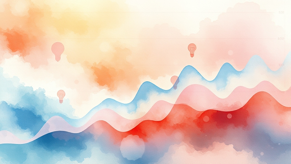 주가, 오를까 내릴까? (watercolor 스타일)