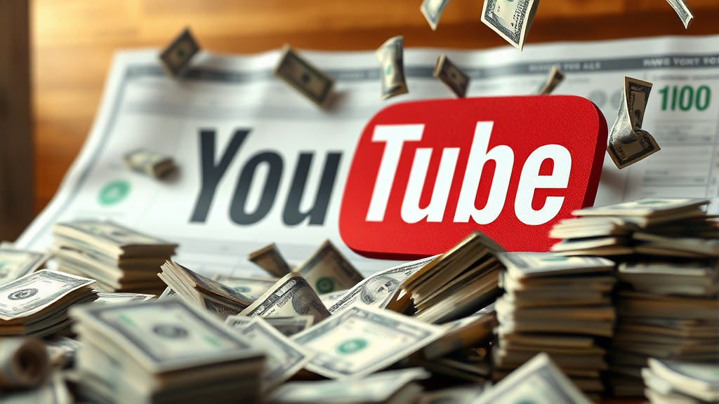 유튜버 소득 종류와 세금 분류 (realistic 스타일)