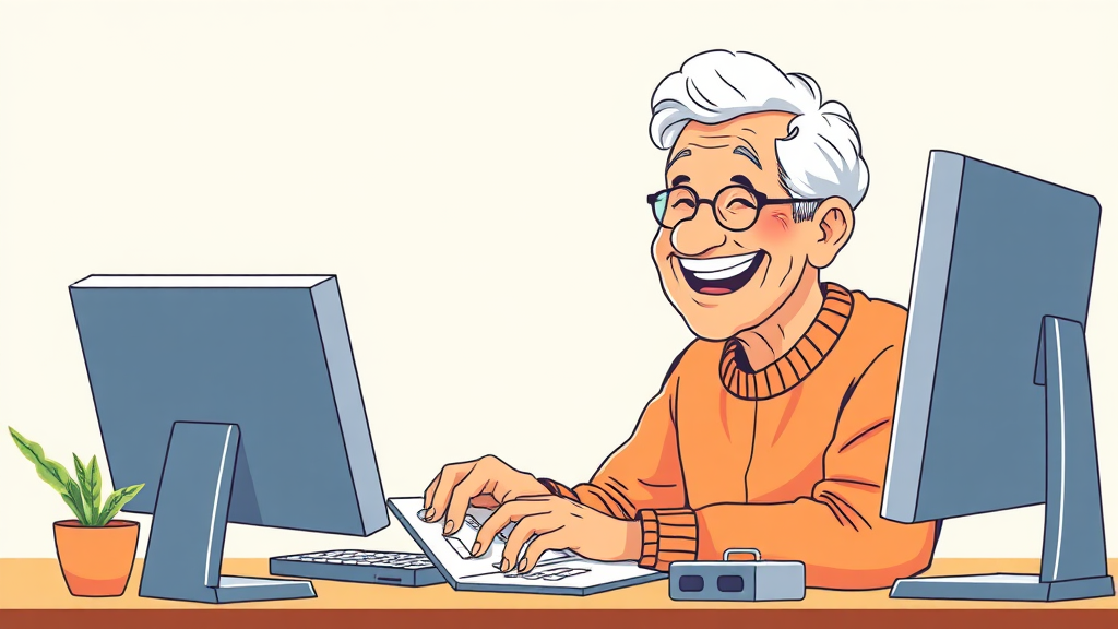 기초연금 모의 계산 및 예상 수령액 확인하기 (illustration 스타일)