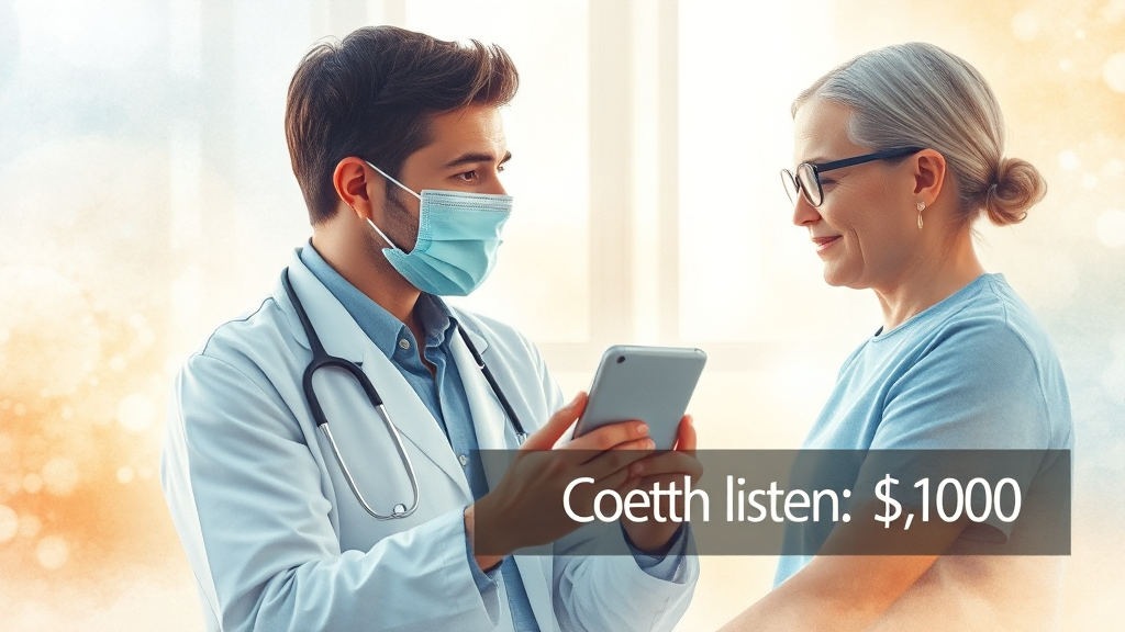 비대면 진료 비용, 얼마나 들까? (watercolor 스타일)