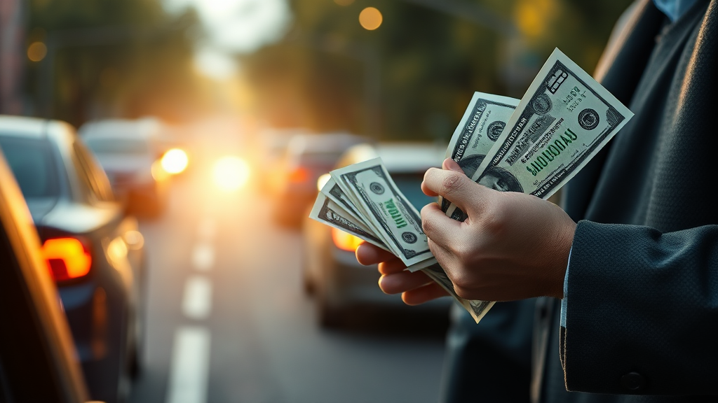 운전자보험: 형사합의금 및 법률 비용 보장 (realistic 스타일)