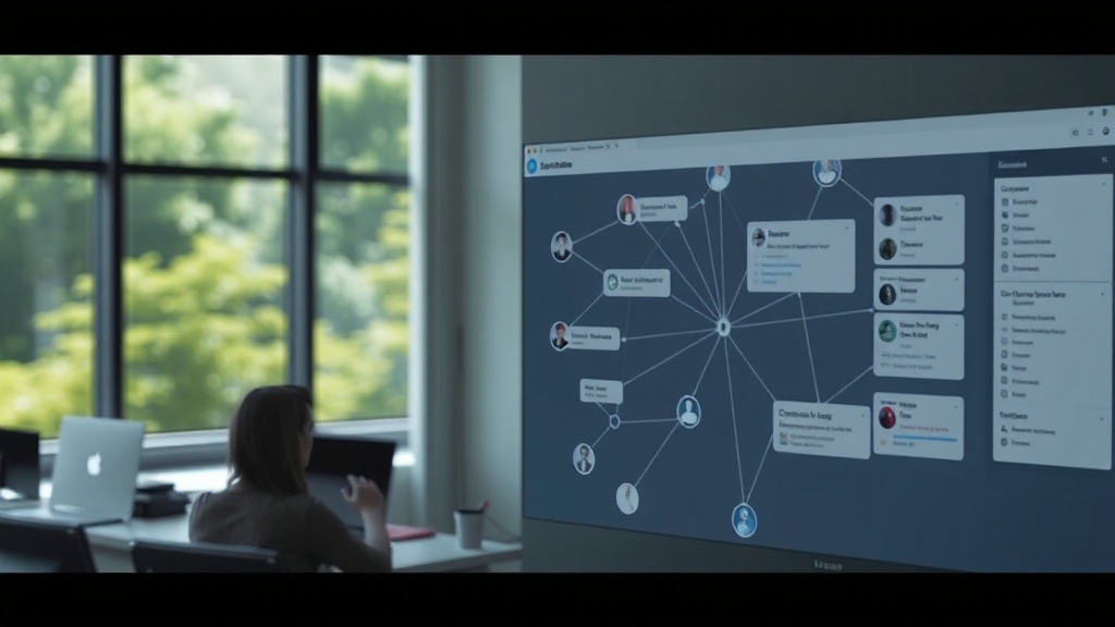 아사나 vs 다른 협업 도구 (realistic 스타일)