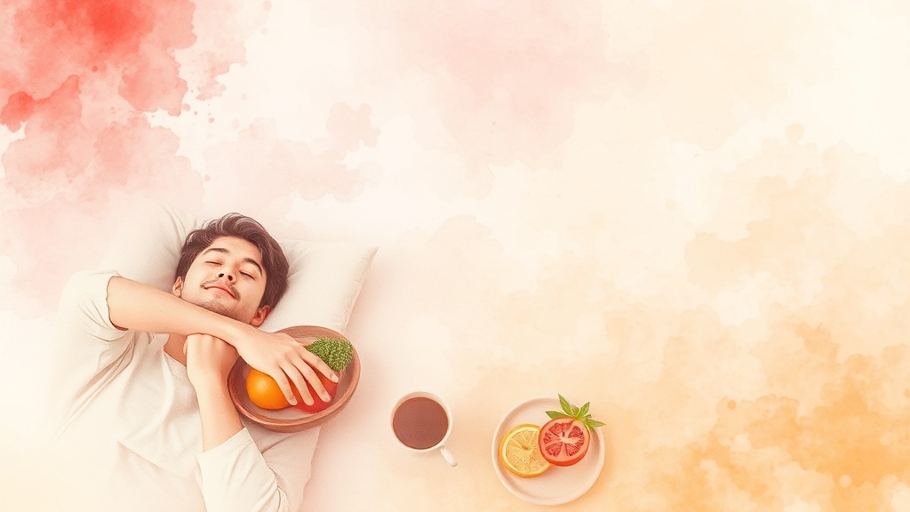 생활 습관 개선 (watercolor 스타일)