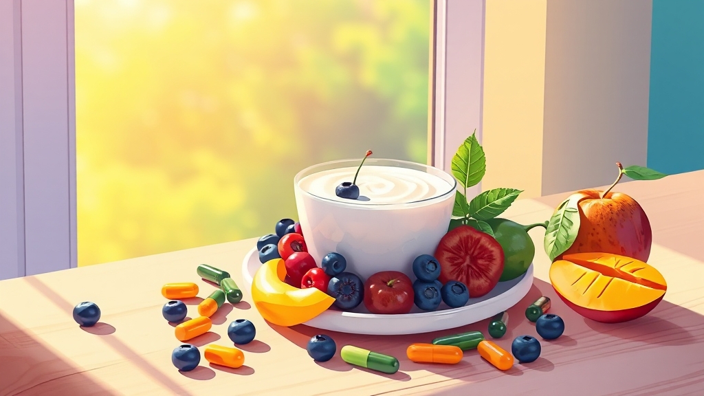 유산균, 어떻게 섭취할까요? (illustration 스타일)