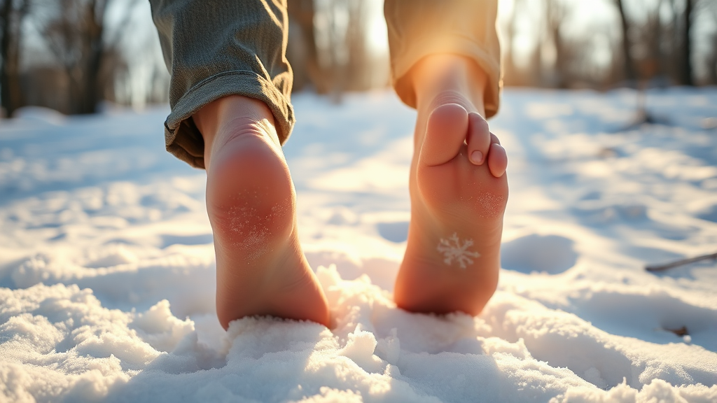 맨발걷기 100일 경험 및 후기 (realistic 스타일)