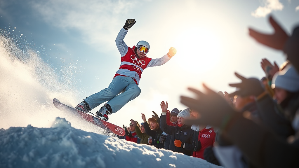 2026 밀라노-코르티나 동계 올림픽: 최가온의 금메달 순간과 기술 분석 (realistic 스타일)