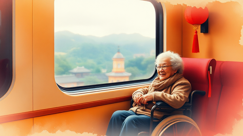 교통약자 사전 예매 (watercolor 스타일)