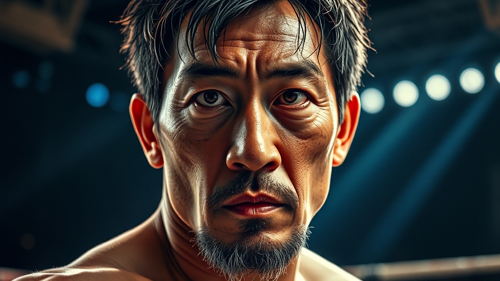 향후 격투 전망 예측 (realistic 스타일)