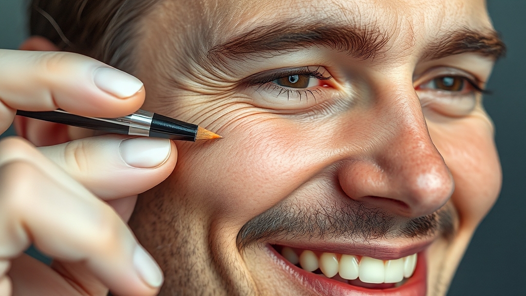 모발이식 방법: 절개 vs 비절개 (realistic 스타일)