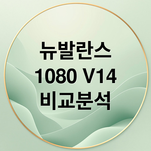 뉴발란스
1080 V14
비교분석 (뉴발란스 1080 V14 V13 차이)