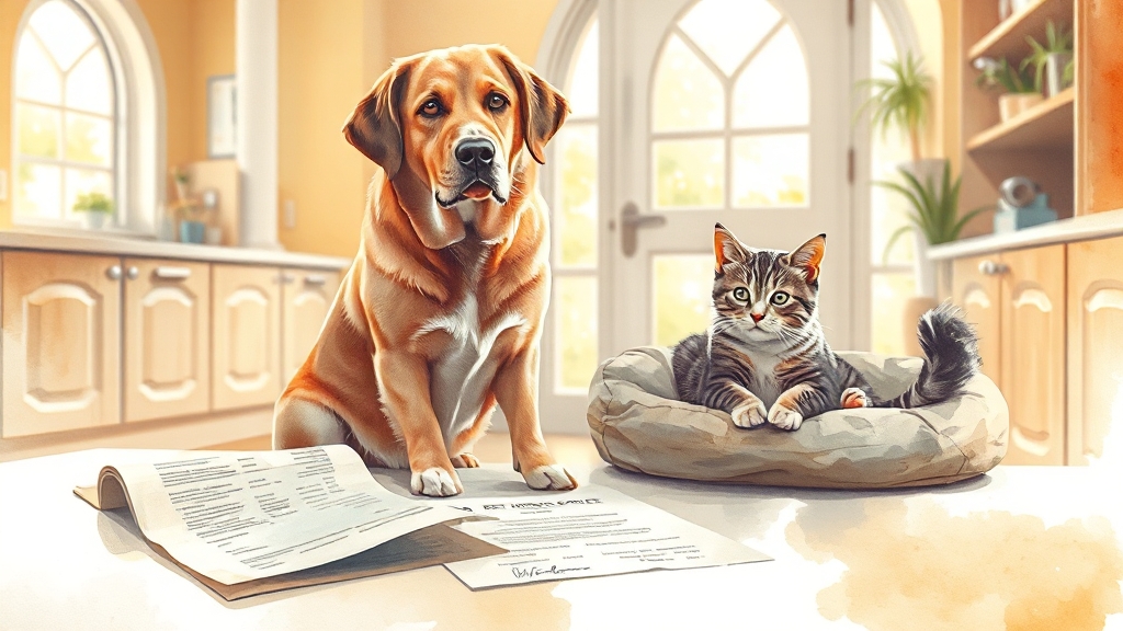 펫보험 청구 절차 (watercolor 스타일)