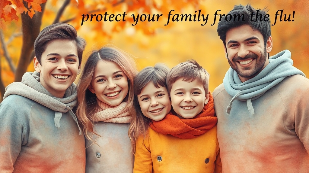 독감 예방접종의 중요성 (watercolor 스타일)