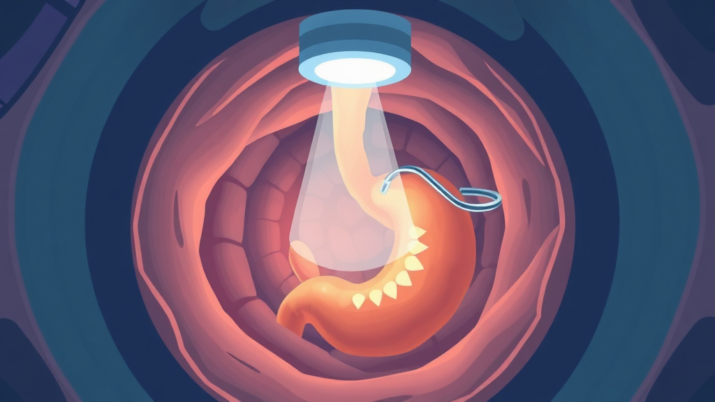 위내시경 전 금식, 왜 필요할까? (illustration 스타일)