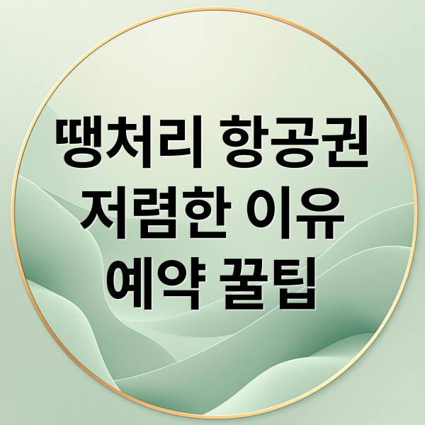 땡처리 항공권
저렴한 이유
예약 꿀팁 (땡처리 항공권 찾기)