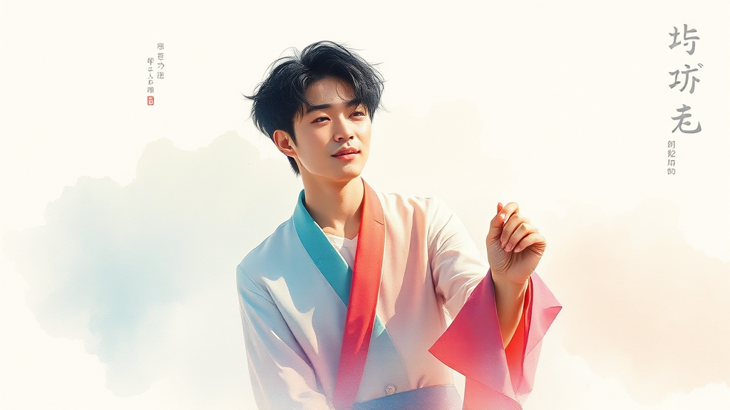 미스트롯4 홍성윤, 팬 투표 1위 등극의 의미 (watercolor 스타일)