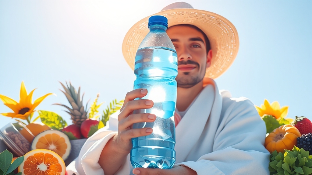 열병 예방 위한 생활 습관 (illustration 스타일)