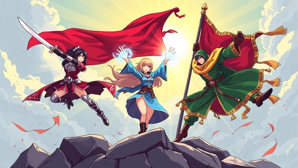 희귀 등급 영웅 활용법 (cartoon 스타일)