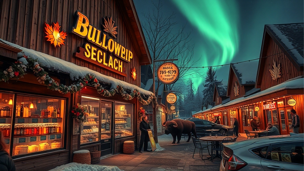 쇼핑과 맛집 탐방 (realistic 스타일)