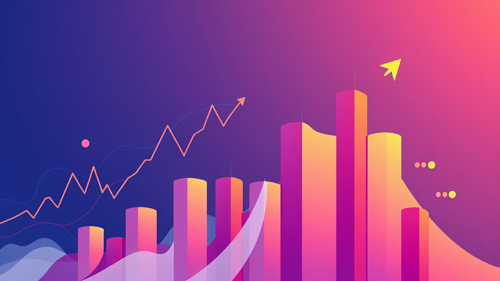 주가와 거래량, 핵심 지표 분석 (illustration 스타일)