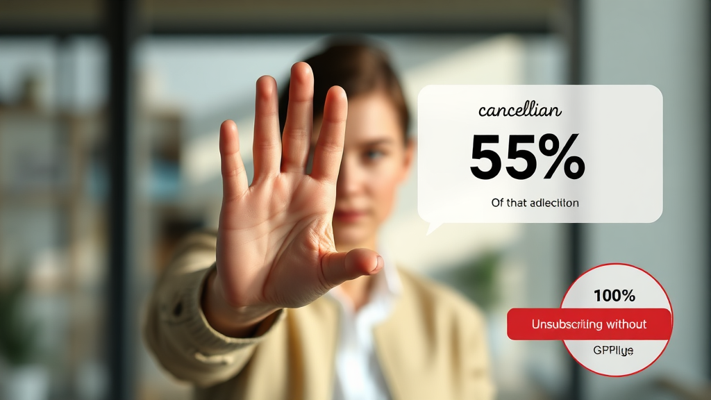 챗GPT Plus 해지 절차 상세 안내 (realistic 스타일)